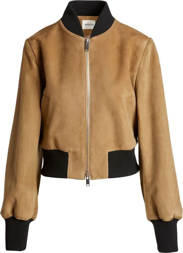 The Leider suede bomber jacket