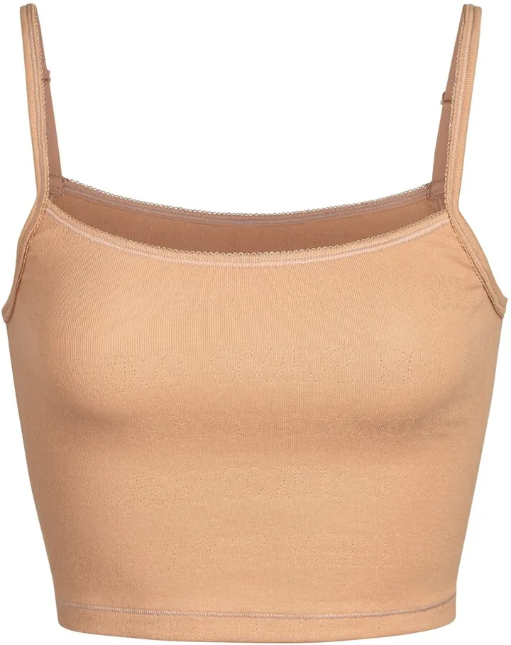 Logo Pointelle Rib Camisole
