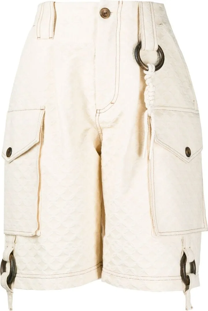 Embossed Logo-Print Shorts