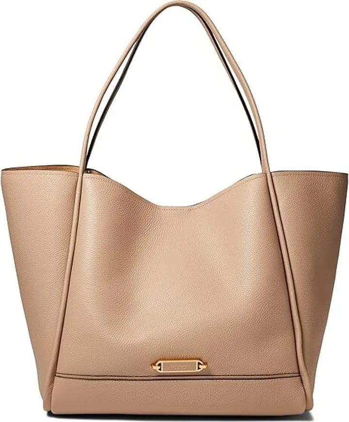Kate Spade New York Gramercy Pebbled Leather Large Tote (Kraft Paper) Handbags
