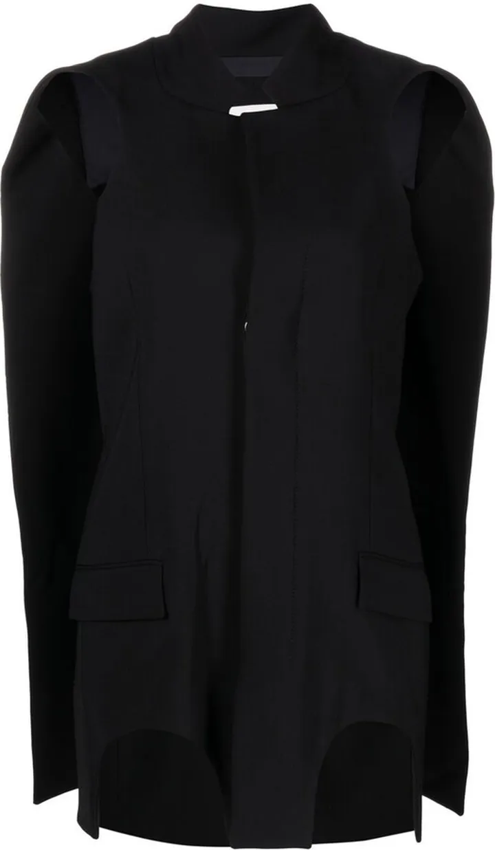 Sleeveless Cape Blazer