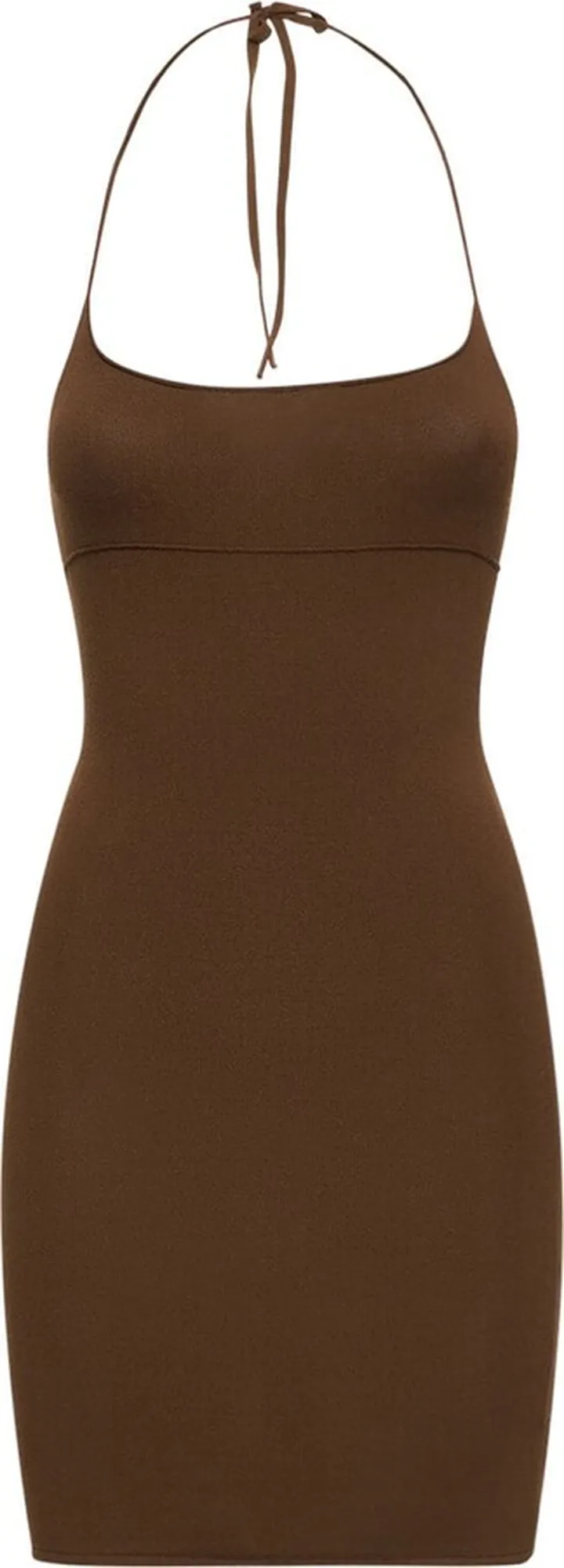 Gatt stretch viscose mini dress