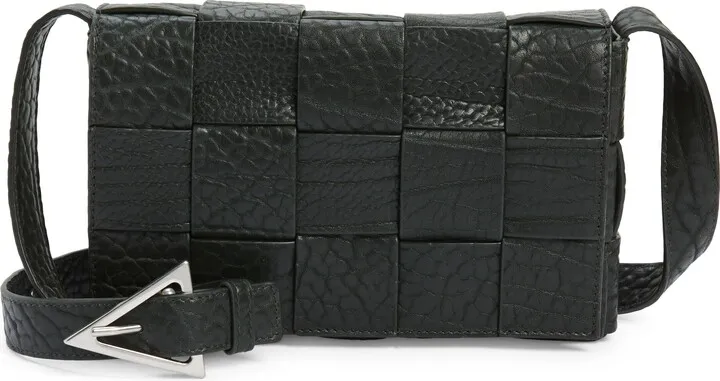 Medium Cassette Intrecciato Calfskin Crossbody Bag