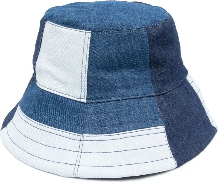 Denim-Patchwork Bucket Hat