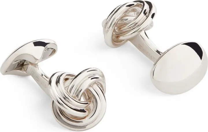 Deakin & Francis Sterling Silver Knot Cufflinks