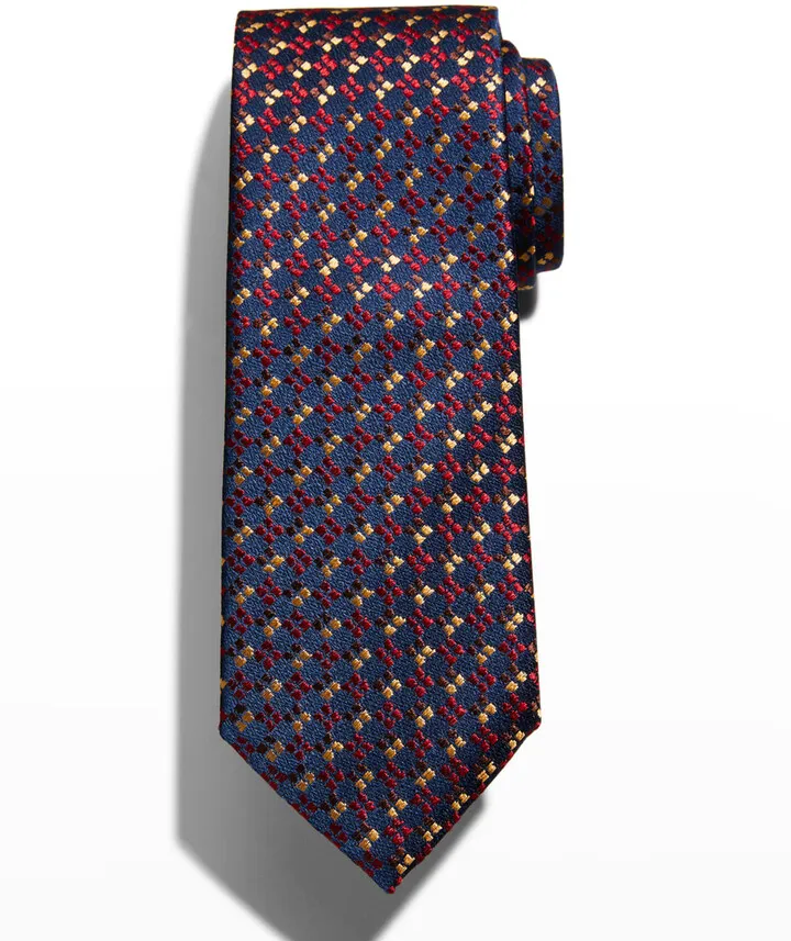 Men's Silk Small Box Tie