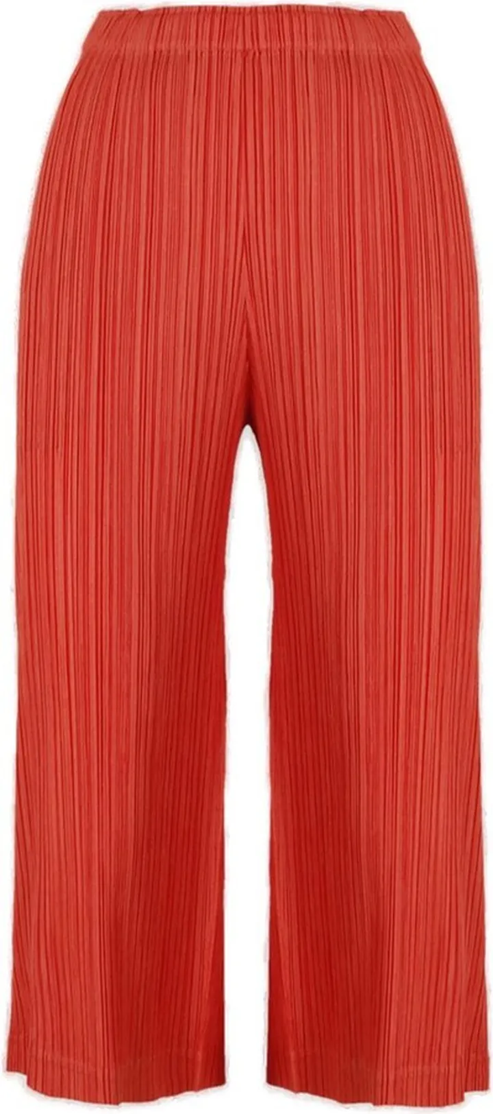 Pleats Please By Issey Miyake High-Waist Cropped Trousers