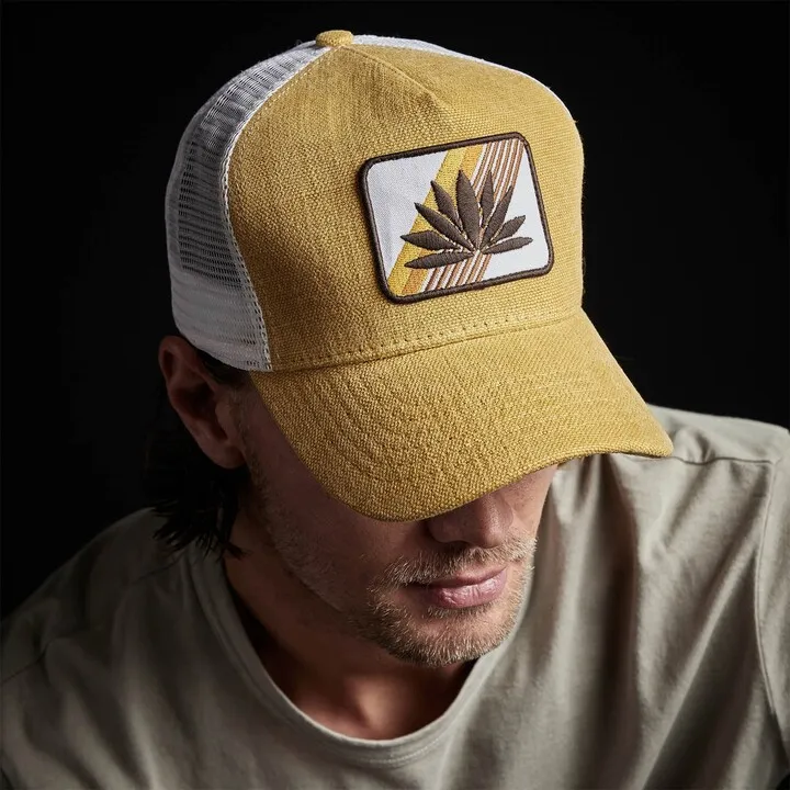 Agave Patch Linen Trucker Hat