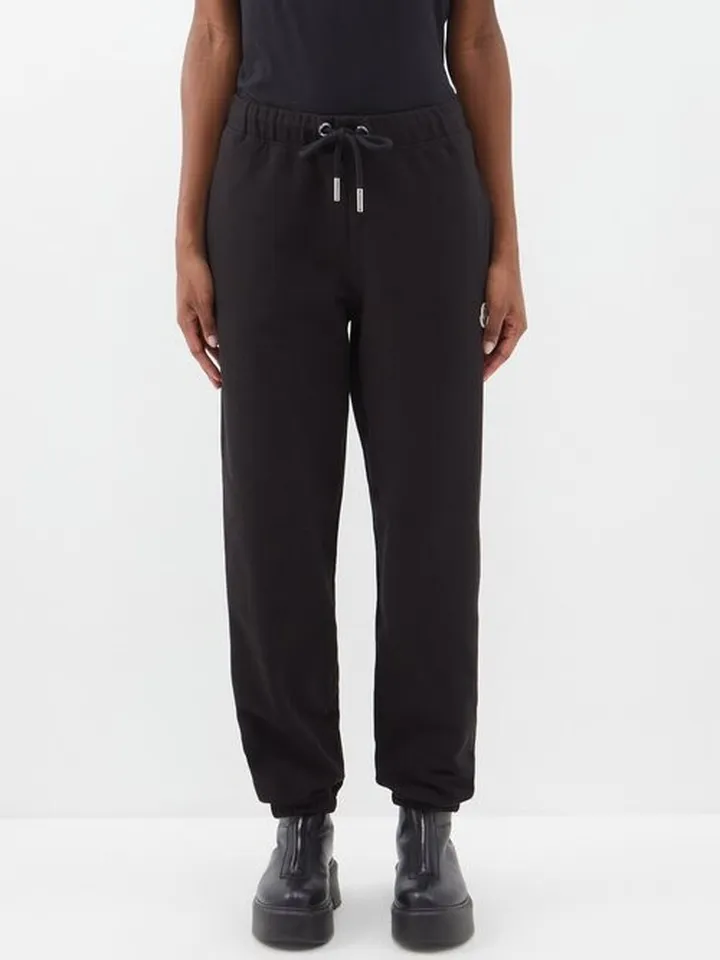 Logo-patch Cotton-jersey Track Pants