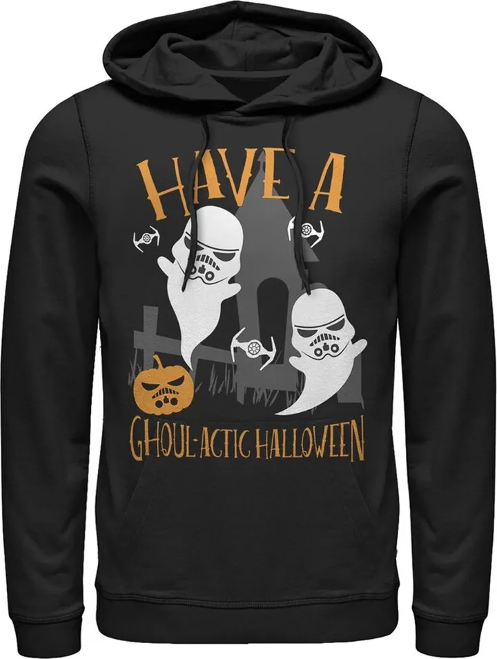 Men's Star Wars Ghoulactic Halloween Stormtrooper Pull Over Hoodie - Black - Small