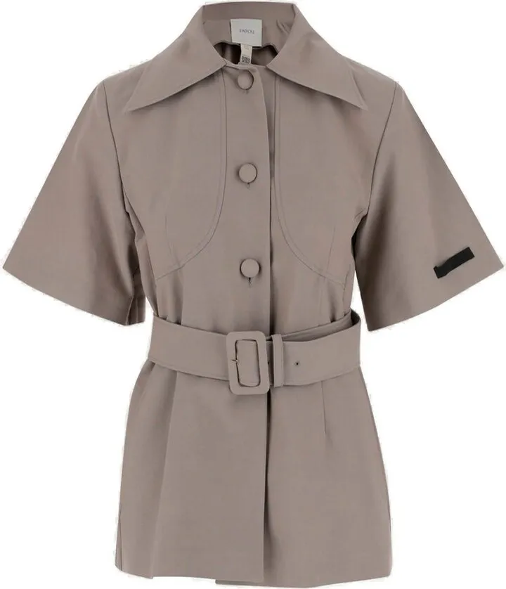 Patou Belted Short-Sleeved Jacket