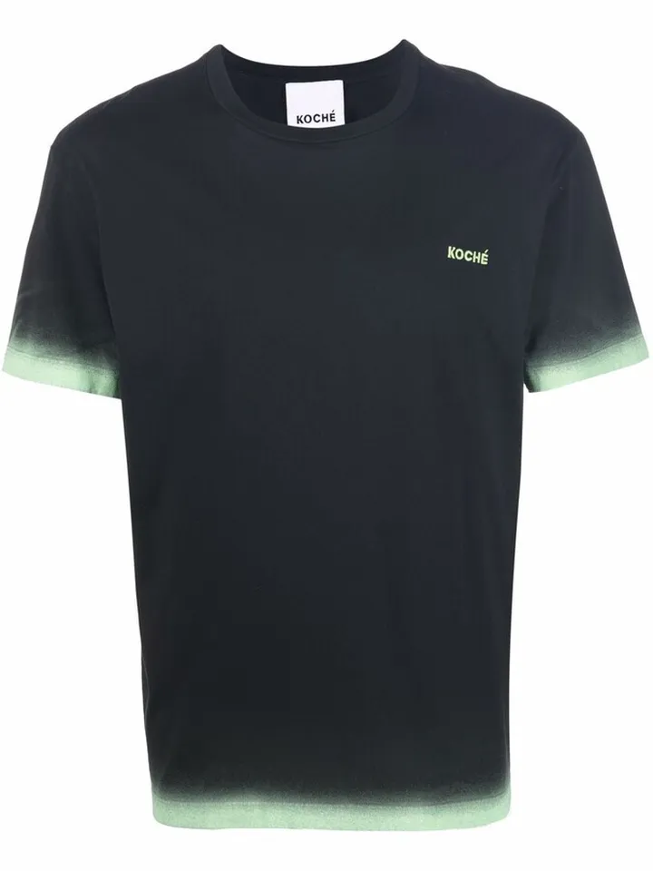 two-tone short-sleeved T-shirt