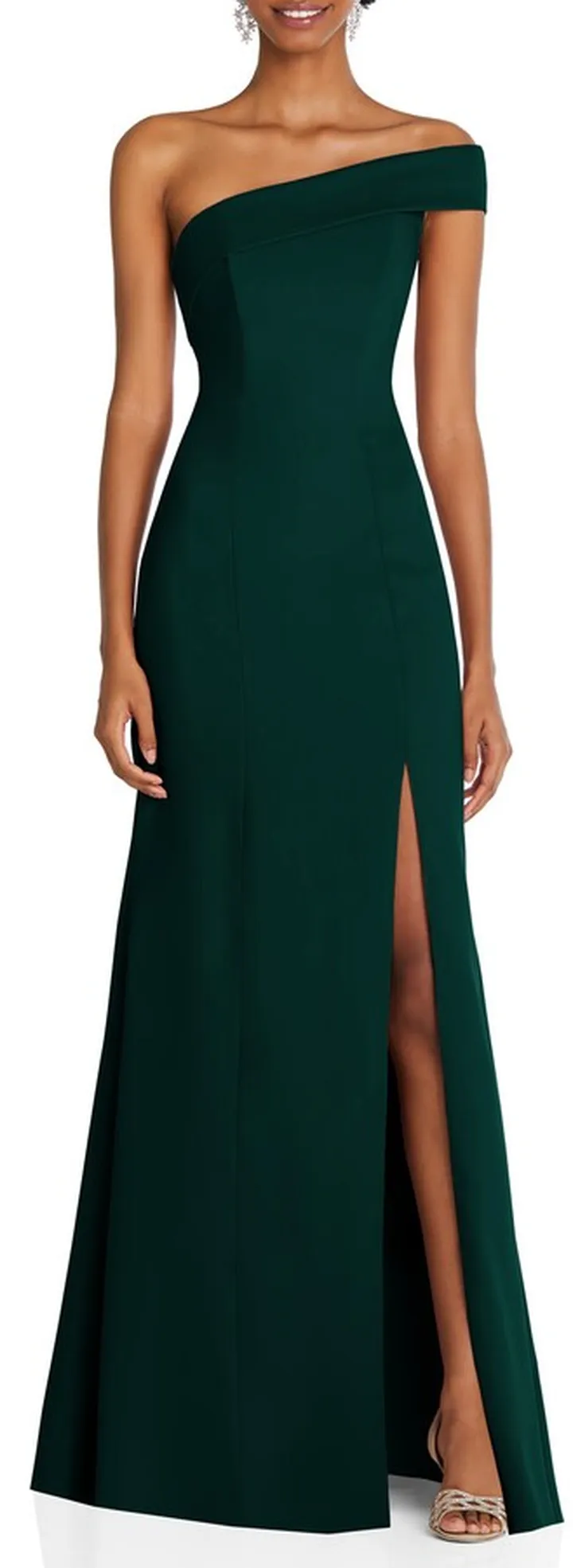 One-Shoulder Evening Gown