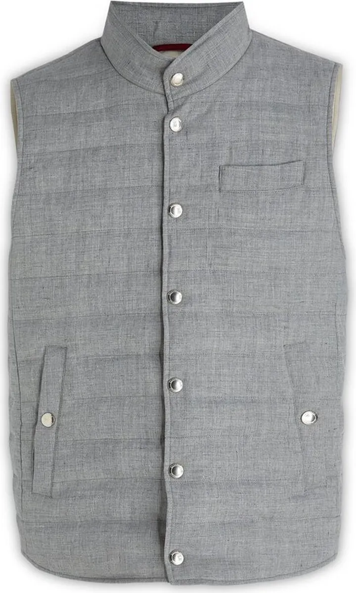Brunello Cucinelli High Neck Sleeveless Padded Gilet