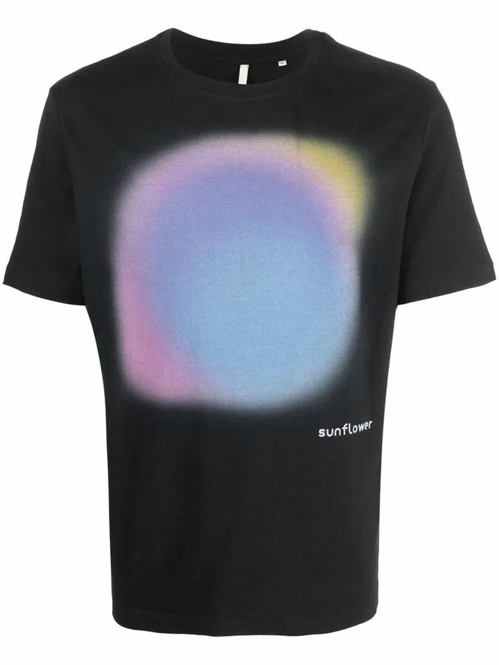 Aura-print organic cotton T-shirt