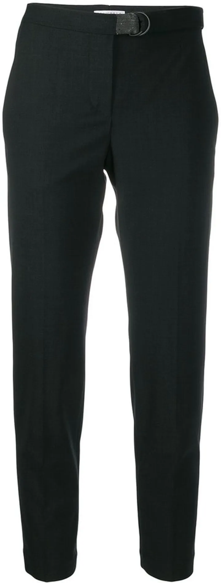 Cropped Slim Fit Trousers