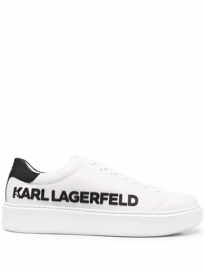 Karl Injekt embossed-logo low-top sneakers