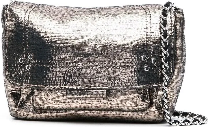 Lamé-Effect Cross-Body Bag