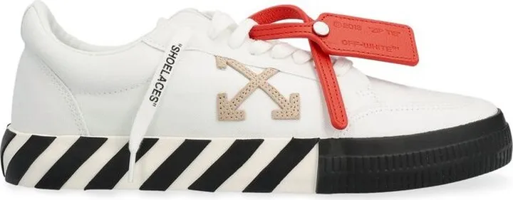 Off-White Low Vulcanized Outlined Lace-Up Sneakers