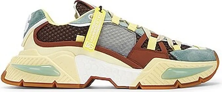 Dolce & Gabbana Low Top Air Master Sneakers in Yellow