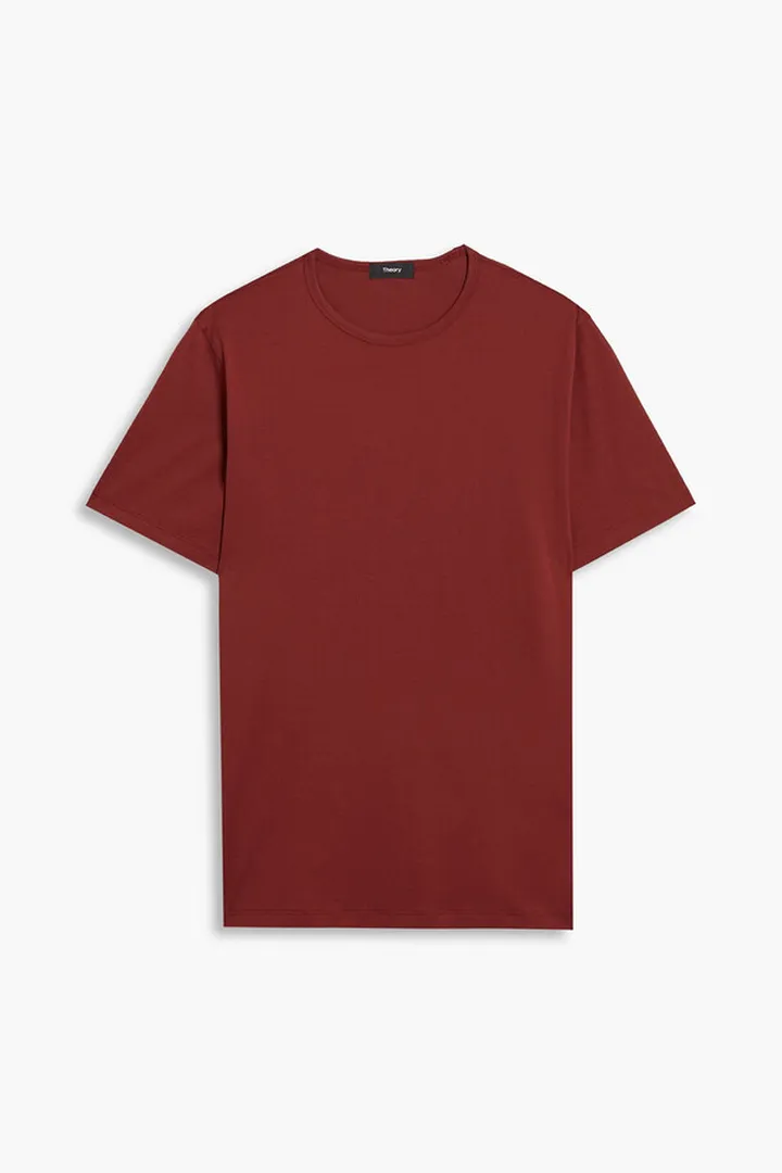 Precise cotton-jersey T-shirt