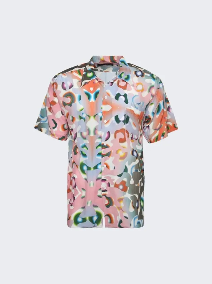 Radial Satin Shirt Multicolor