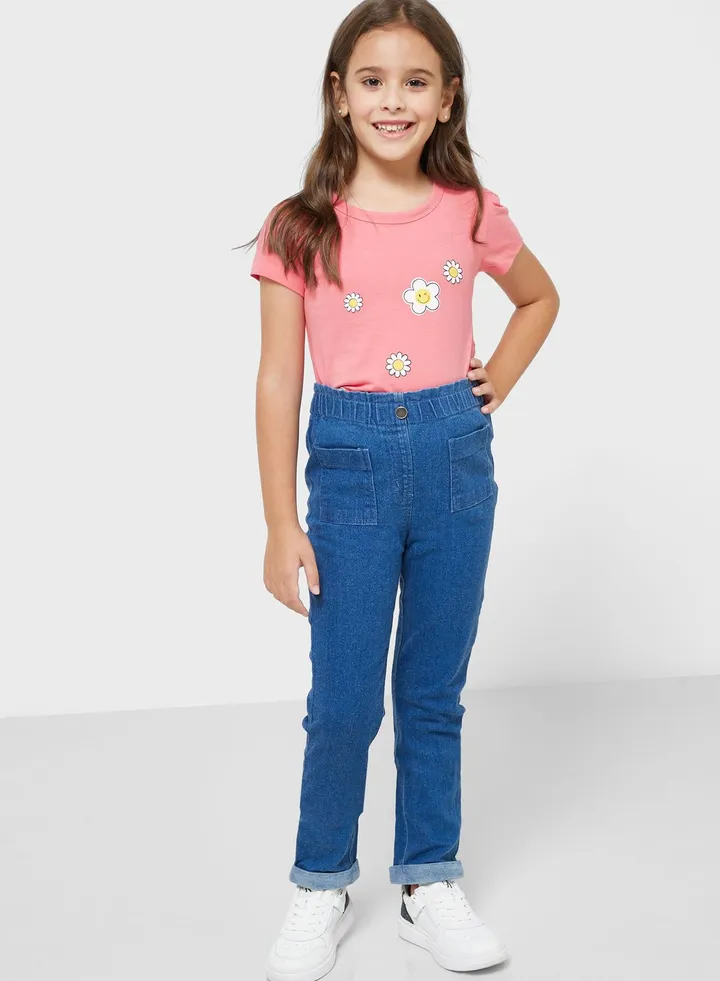 Girls Mom Jeans