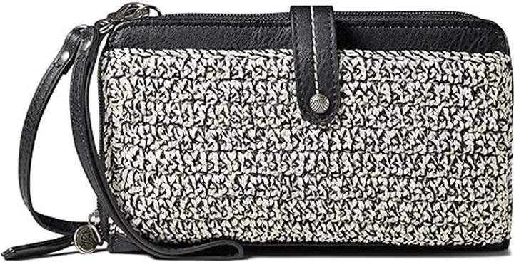 The Sak Iris Crochet Large Smartphone Crossbody (Moonlight Static) Handbags