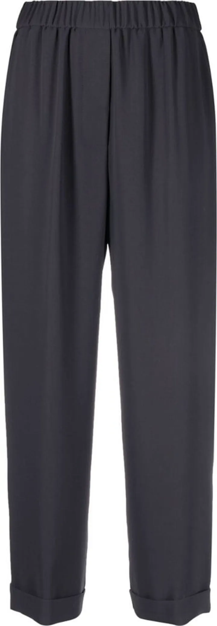 Cropped Straight-Leg Trousers