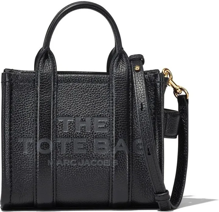 micro The Leather tote bag