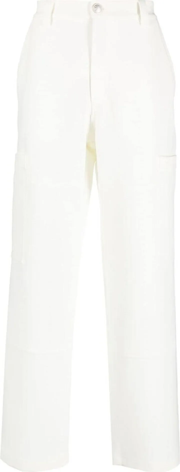 Straight-Leg Perforated Trousers