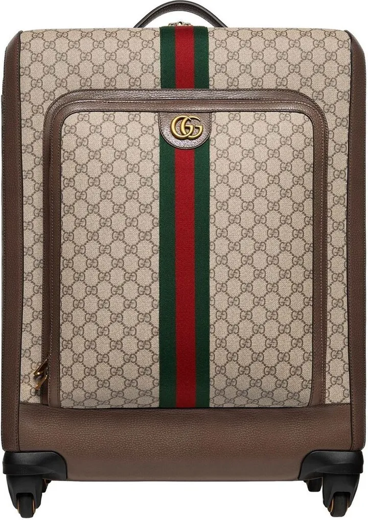 medium Ophidia GG Supreme Canvas suitcase