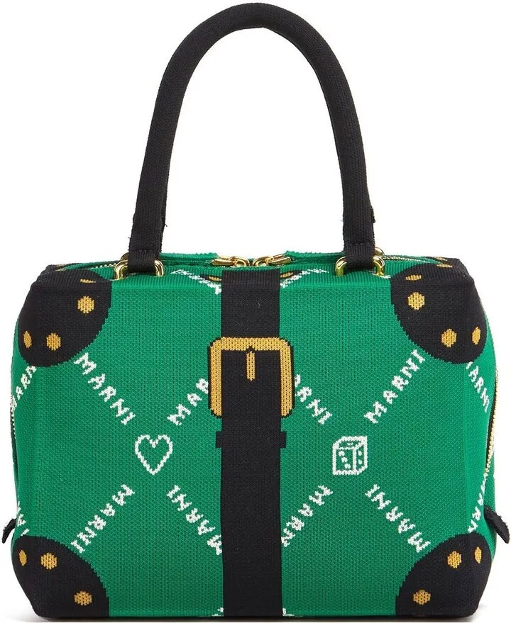 Monogram Buckle-Print Bag