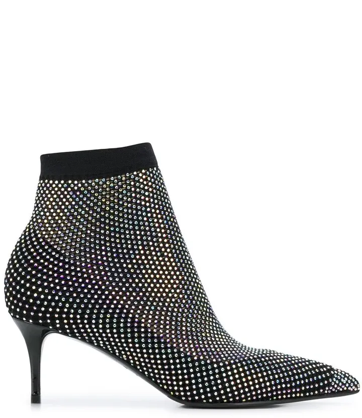 Gilda crystal-embellished boot pumps