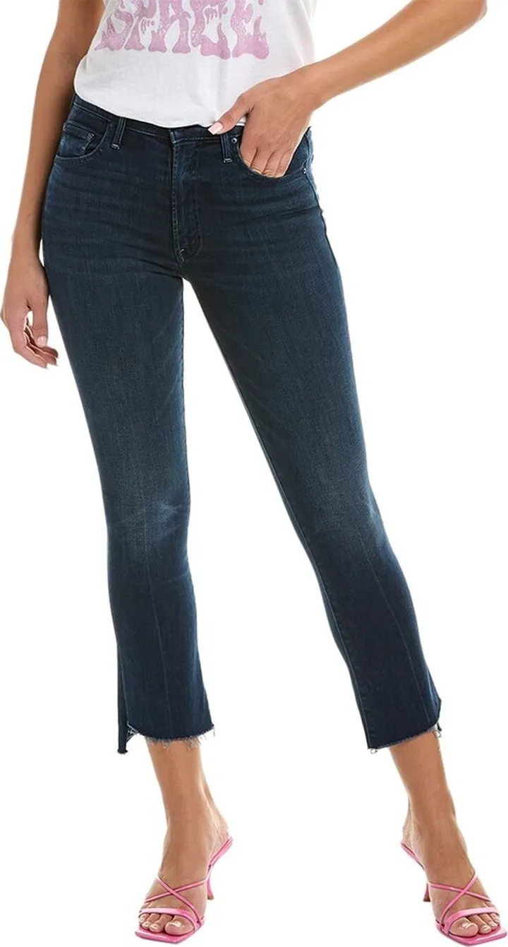 MOTHER The Insider Crop High-Waist Good For You Bootcut Jean