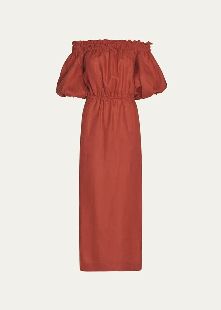 Tabasco Palomino Off-Shoulder Midi Dress