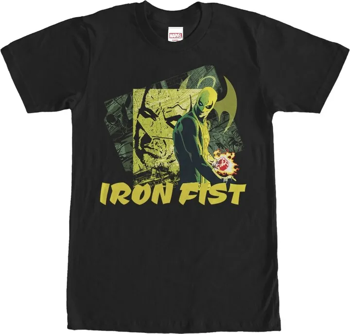 Men's Marvel Vengeance of Iron Fist T-Shirt - Black - 2X Large