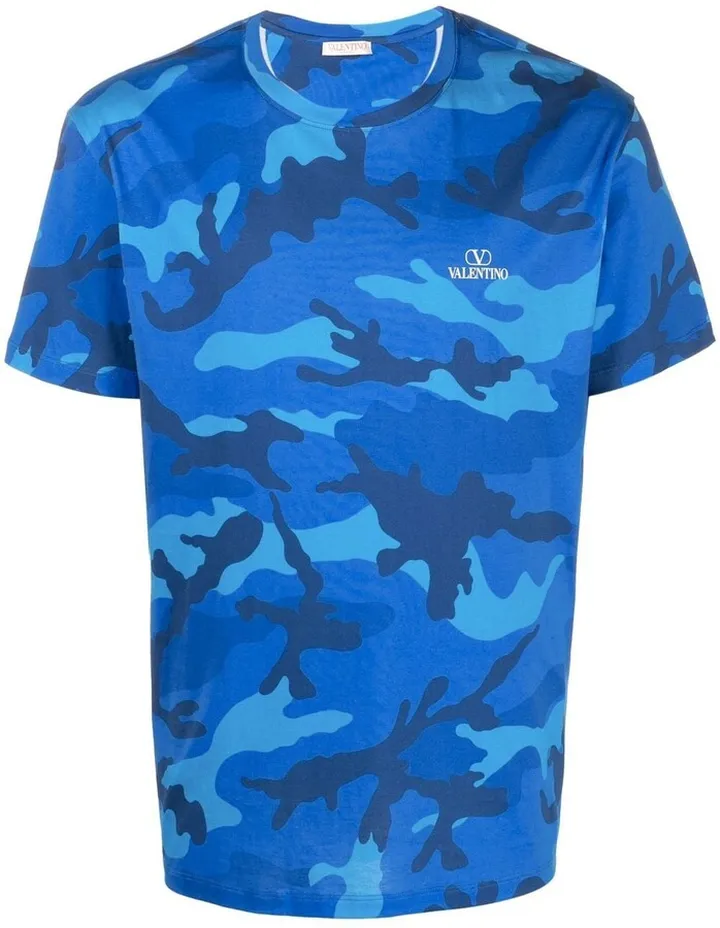 camouflage-print cotton T-shirt