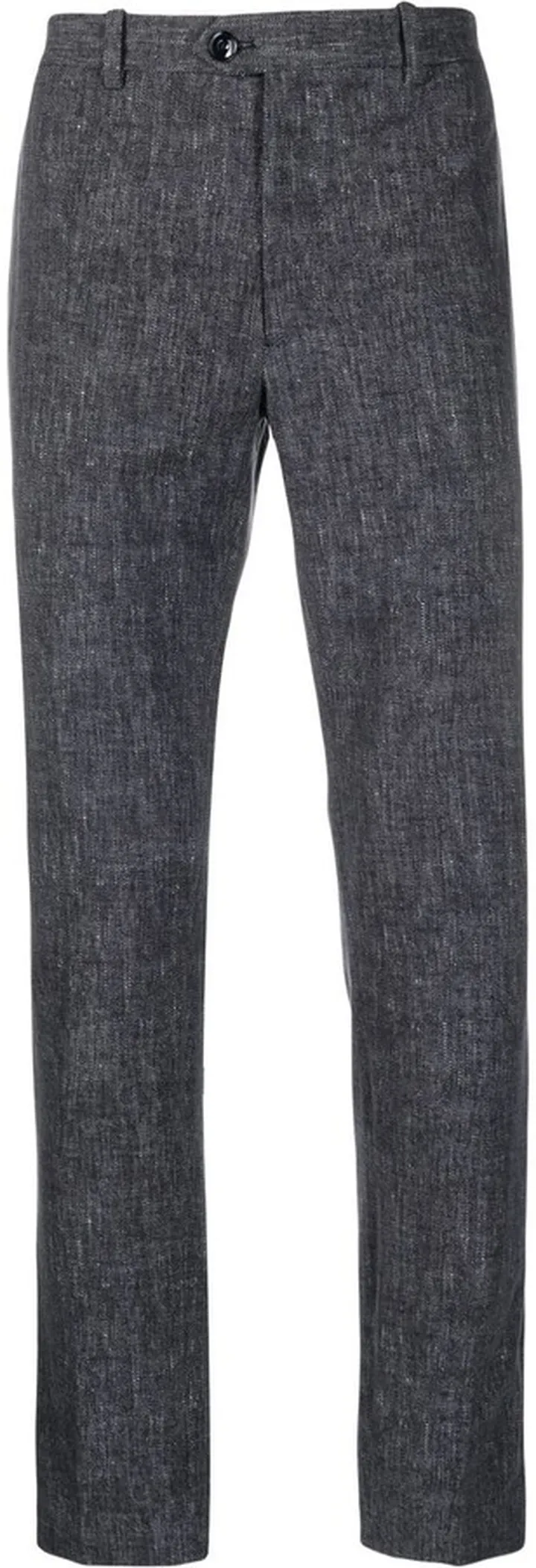 Armat denim-effect straight-leg trousers
