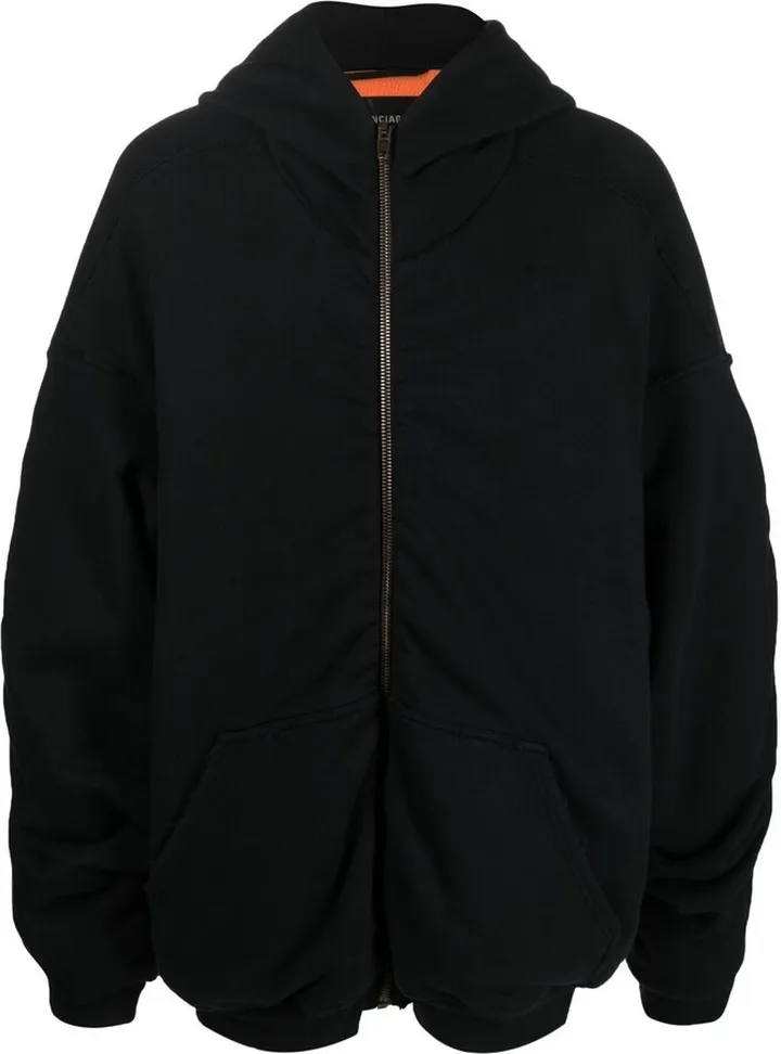 Oversized Bomber hooded jacket