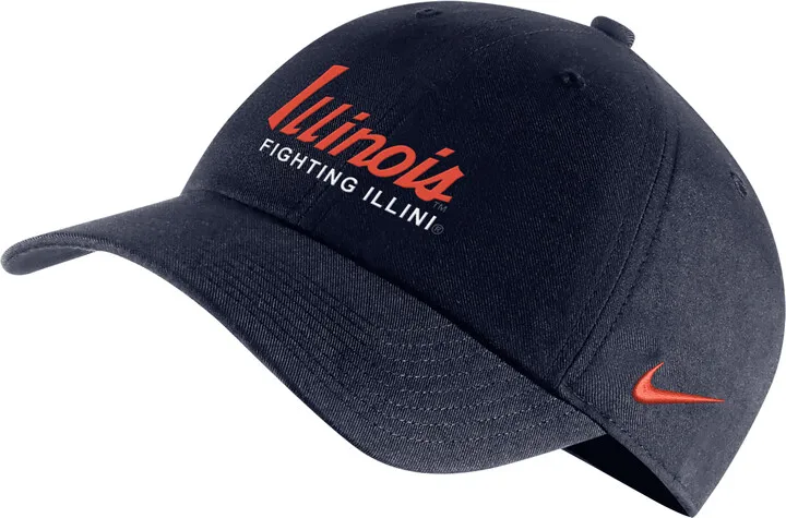 Illinois Campus 365 Nike Unisex College Adjustable Hat in Blue