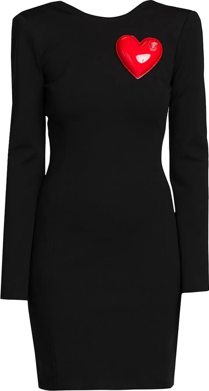 Jersey Long-Sleeve Heart Dress