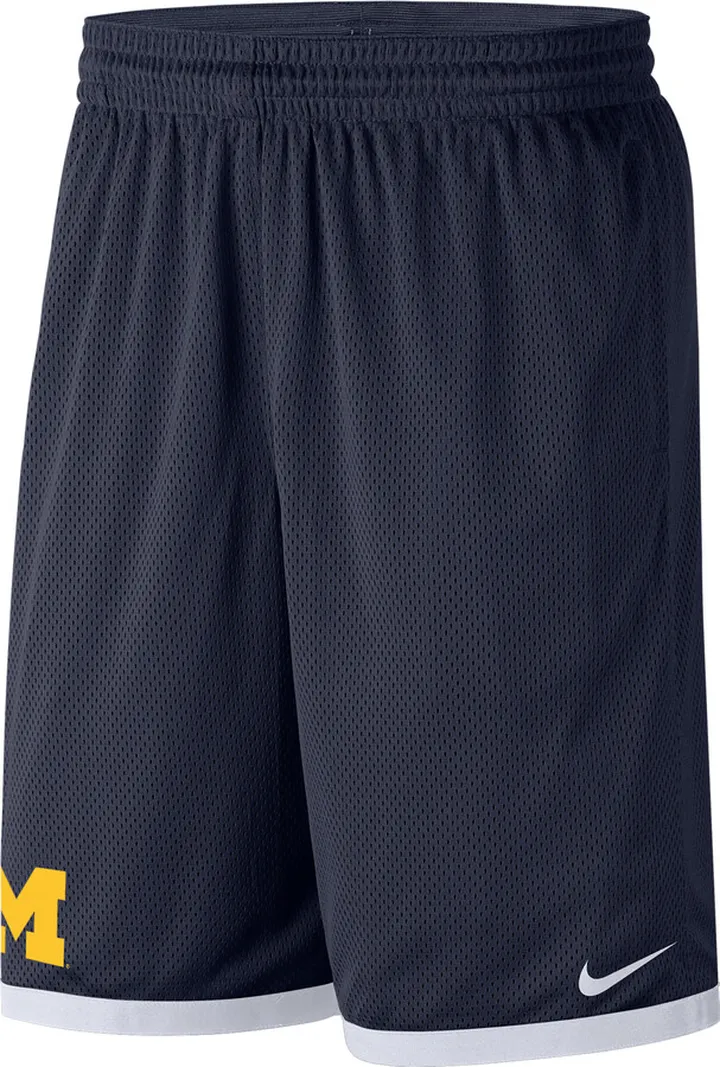 Michigan Nike Men's College Mesh Shorts in Black