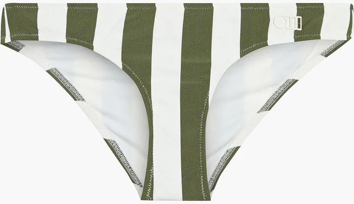 The Elle striped low-rise bikini briefs
