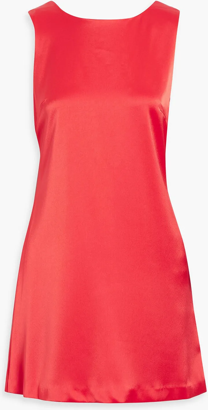 Lita draped satin mini dress