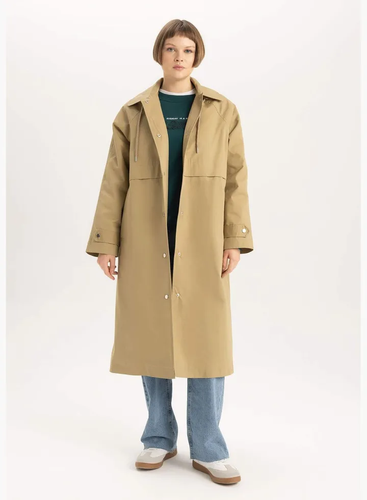 Woman Trenchcoat Hooded