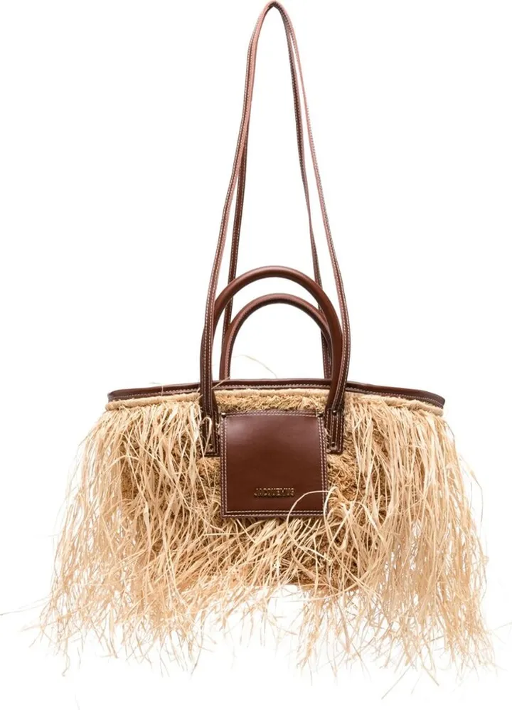 Le Panier Soli Raphia tote bag