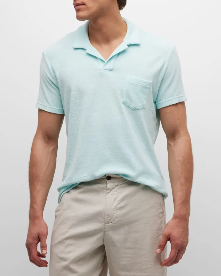 Men's Terry Towelling Polo Shirt