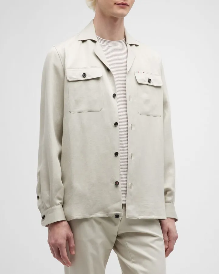 Men's Camp Collar Ovreshirt