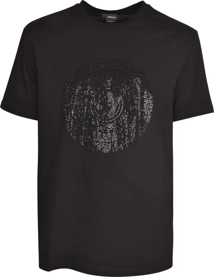 Bead Embellished Medusa Head T-shirt